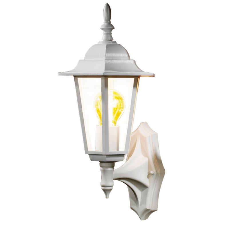 BandQ Trerice 6 Sided Lantern White