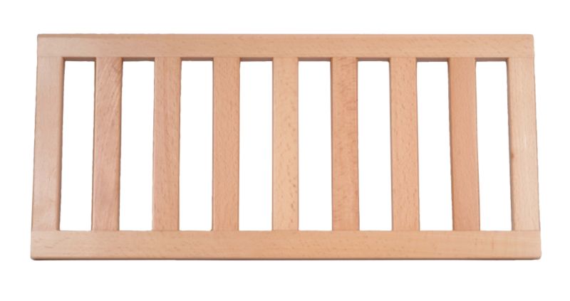 Solid Beech Slatted Shelf (L)47cm x (W)21cm x (T)1.5cm