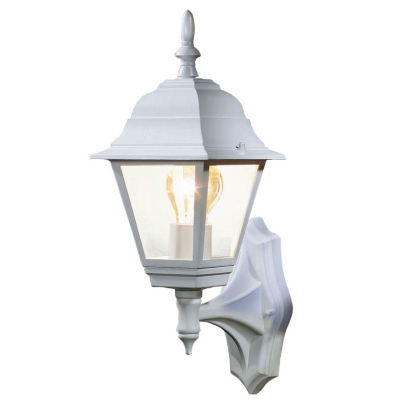 B&Q Penarven Outdoor Wall Light in White