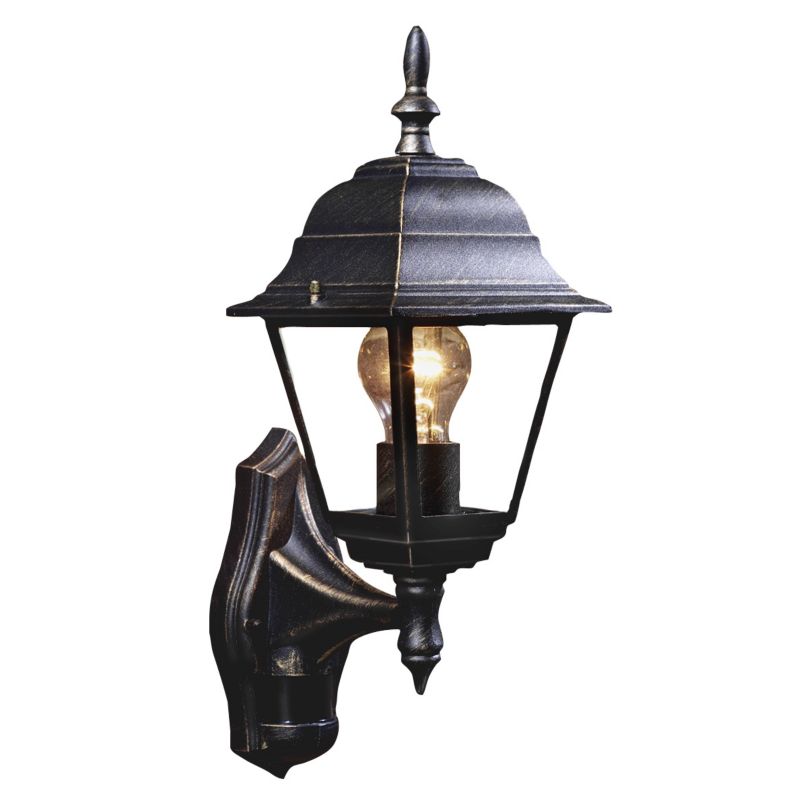 Polperro Outdoor Wall Light with PIR in Antique