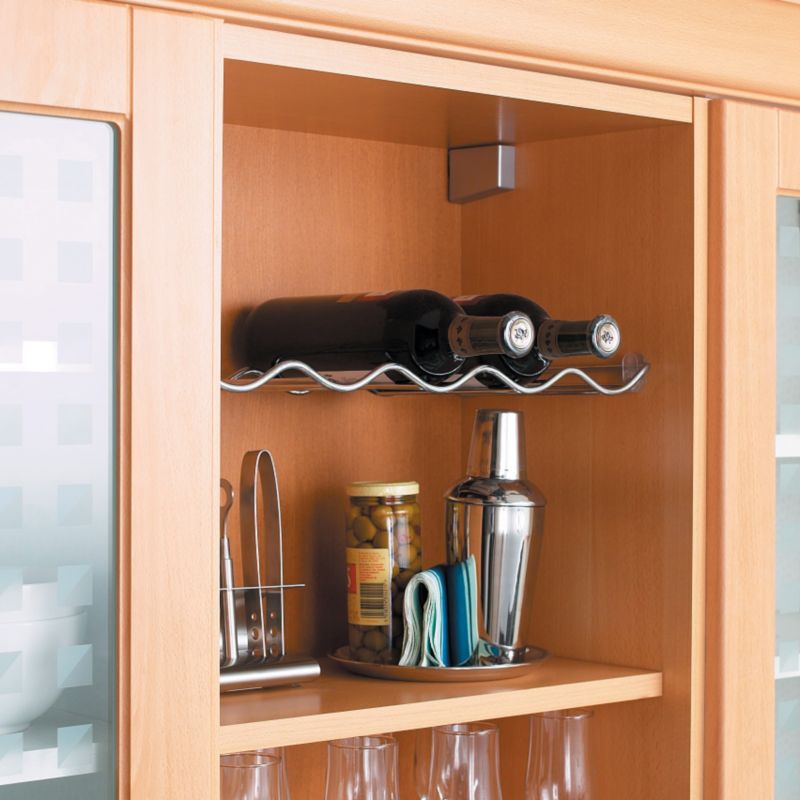 it kitchens 500mm Single Tier Wine Rack Chrome