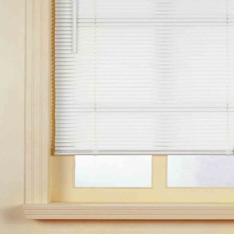 Colours Concordi PVC White Venetian Blind 25mm (60x180cm)