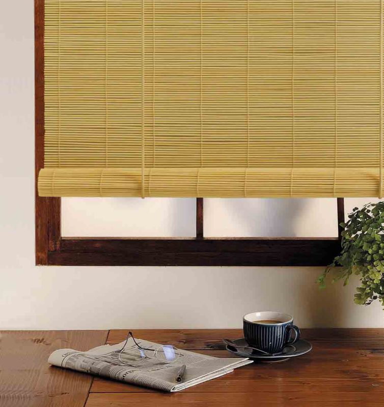 Alternative image for Bamboo Natural Roll Up Blind (180x160cm)
