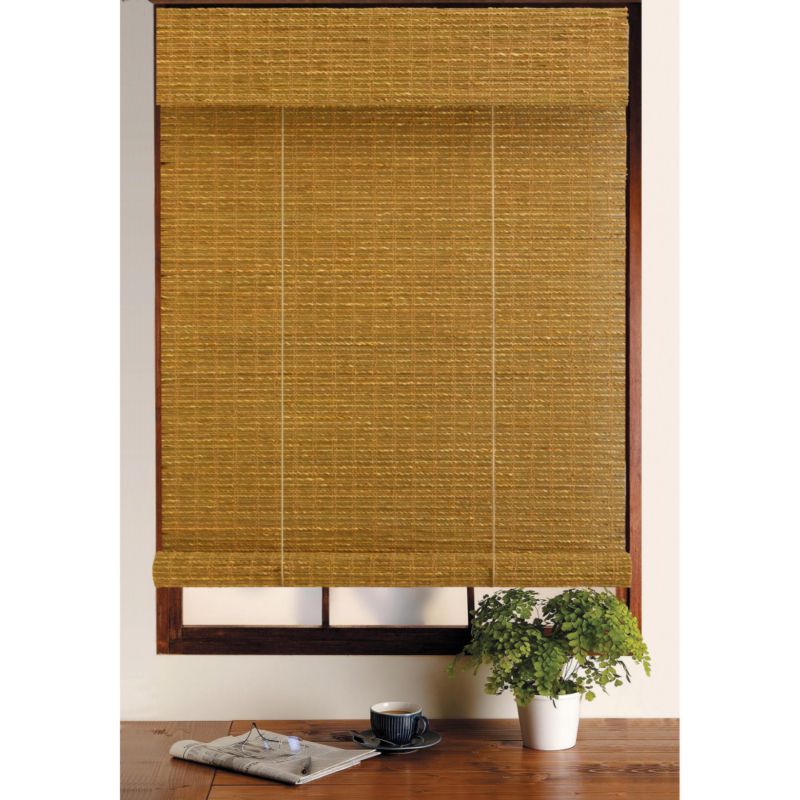 BampQ Bamboo amp Seagrass Roll Up Blind amp Valance Natural Mix W90cm x L160cm