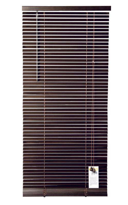 Colours by B&Q Wood Blind Dark Wood (L)160cm x (W)60cm