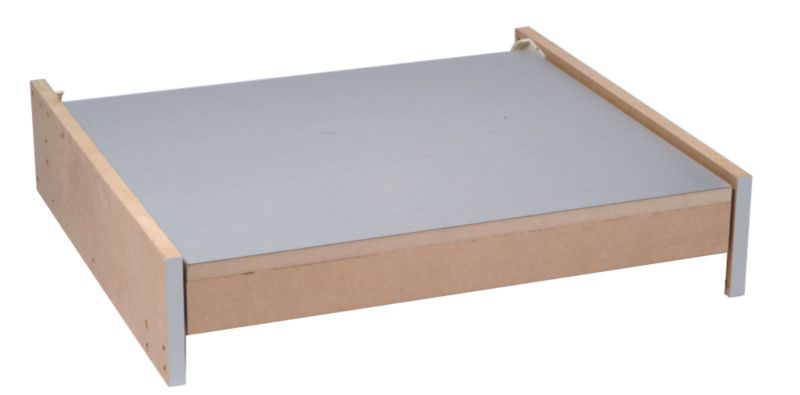 561mm Pullout Table Steel Effect