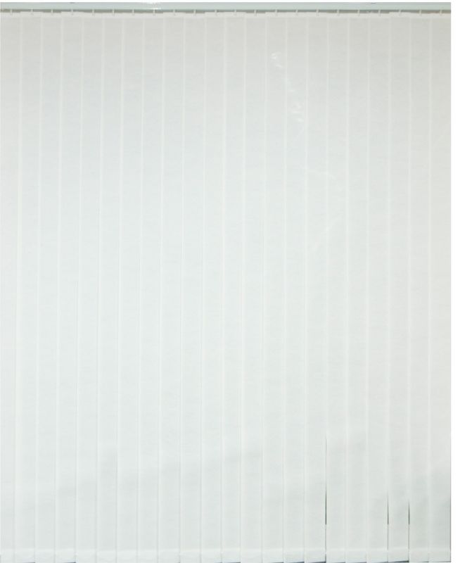 BandQ Fabric Vertical Blind White W120cm x L229cm