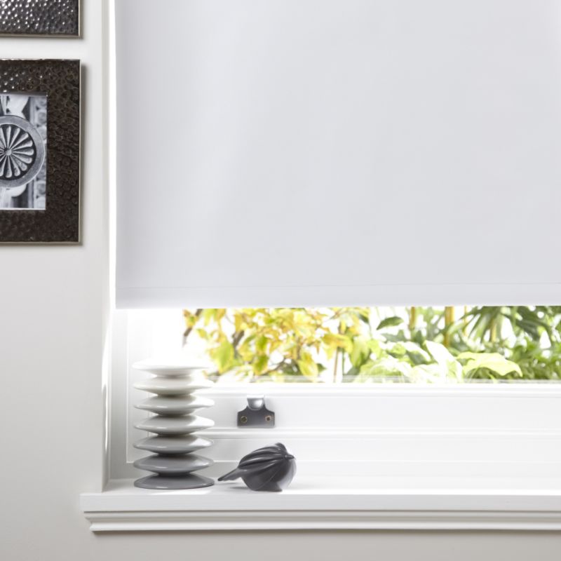 Colours Kona Black Out Roller Blind in White (60x160cm)