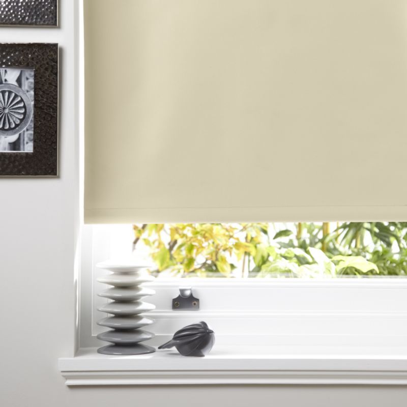 Colours Kona Black Out Roller Blind in Cream (60x160cm)