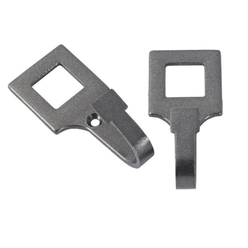 Colours by BandQ Tie Back Hooks Square Pewter Effect