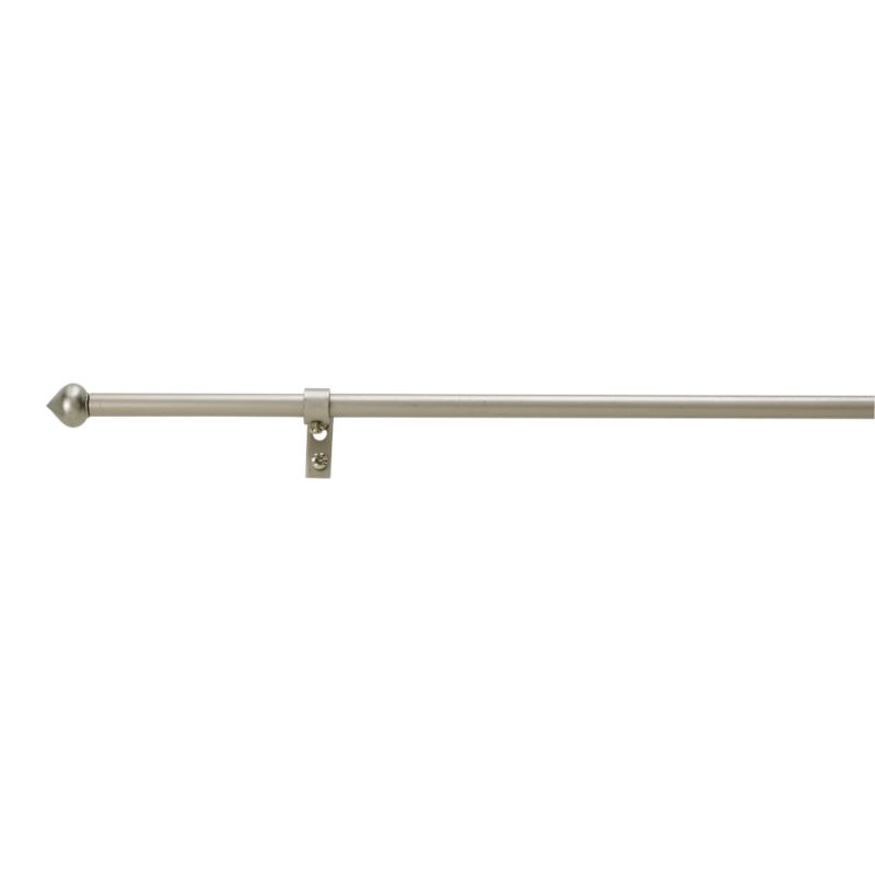 Colours by BandQ Decorative Rod with Finial Satin Silver Effect