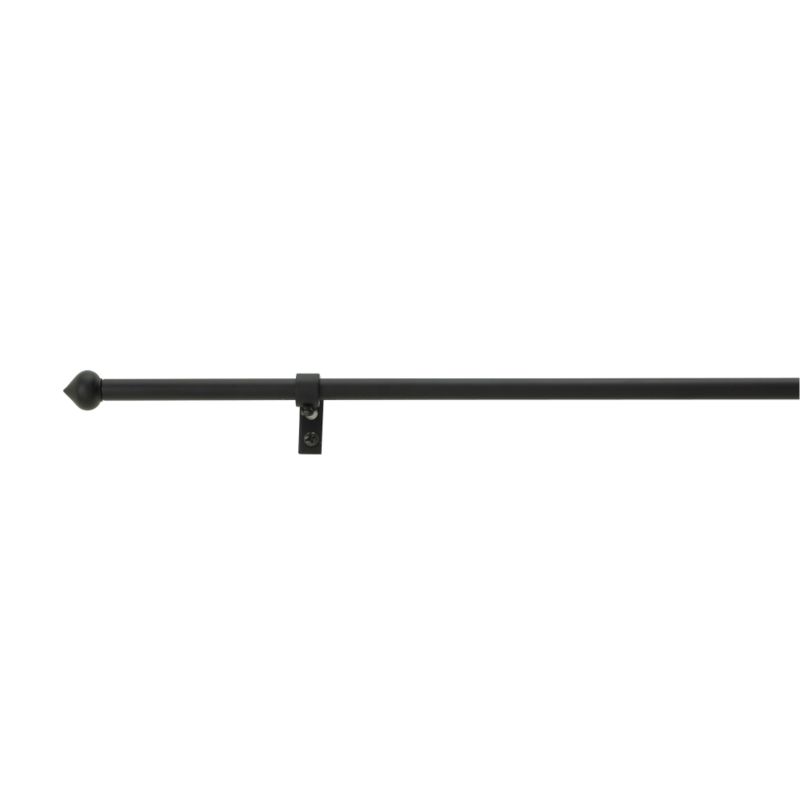 Colours by BandQ Decorative Rod with Finial Black