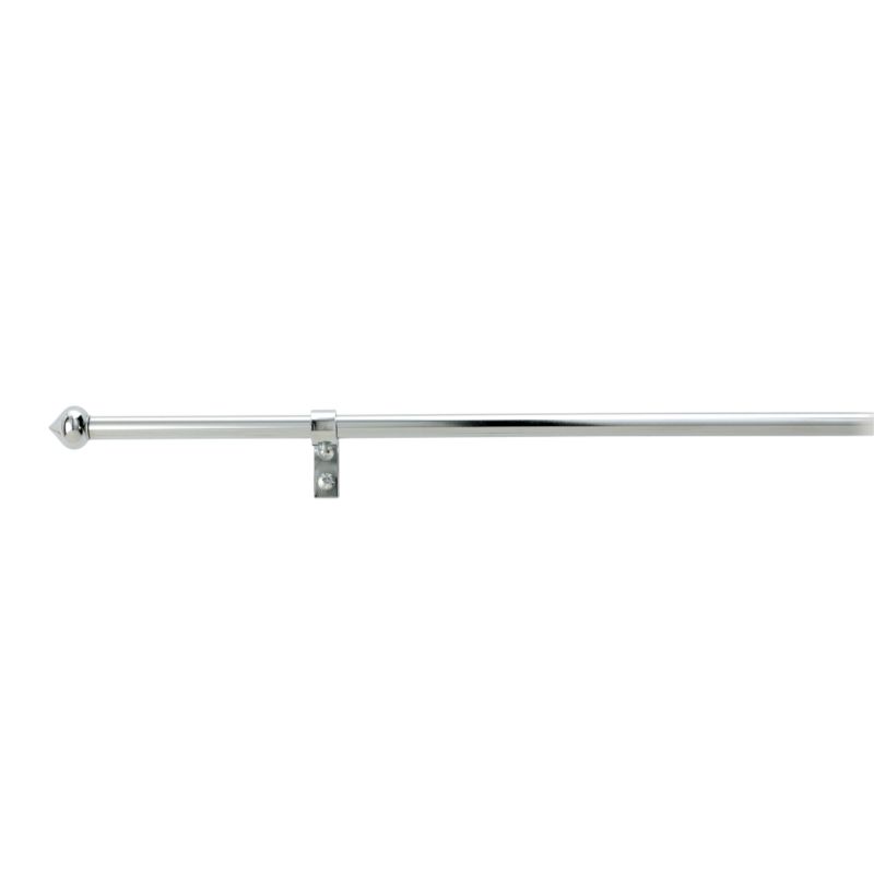 Colours by B&Q Decorative Rod with Finial Chrome Effect