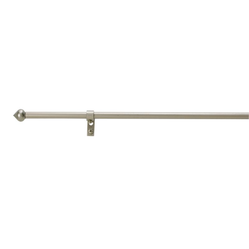 Colours by B&Q Decorative Rod with Finial Satin Silver Effect