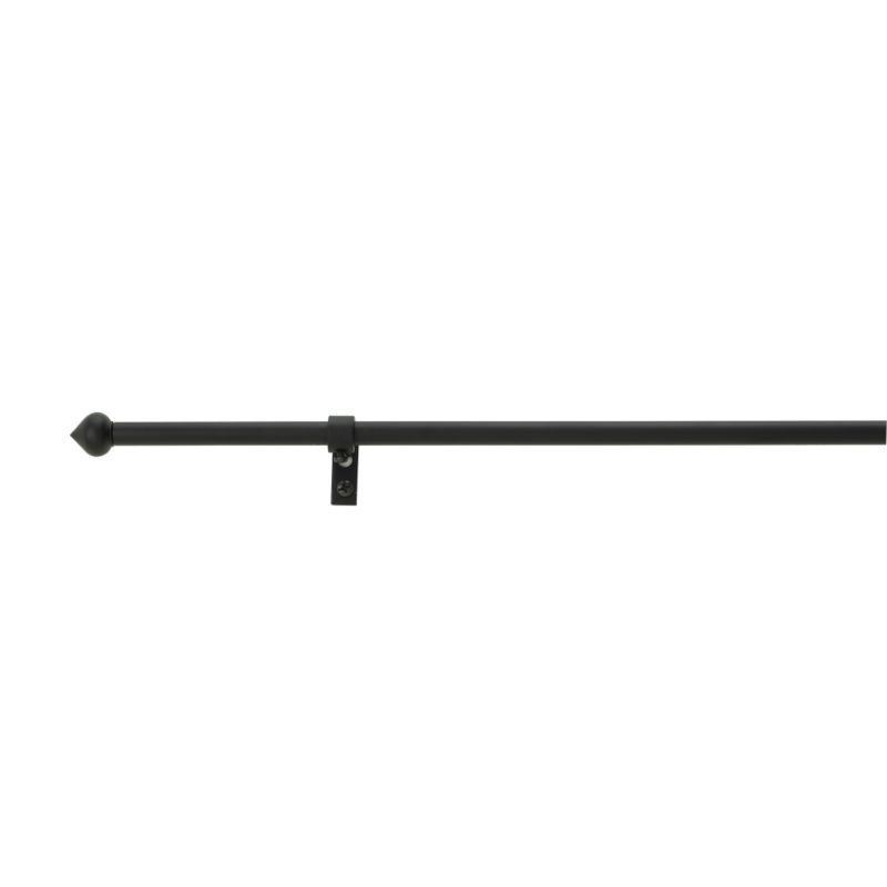 Colours by B&Q Decorative Rod with Finial Black