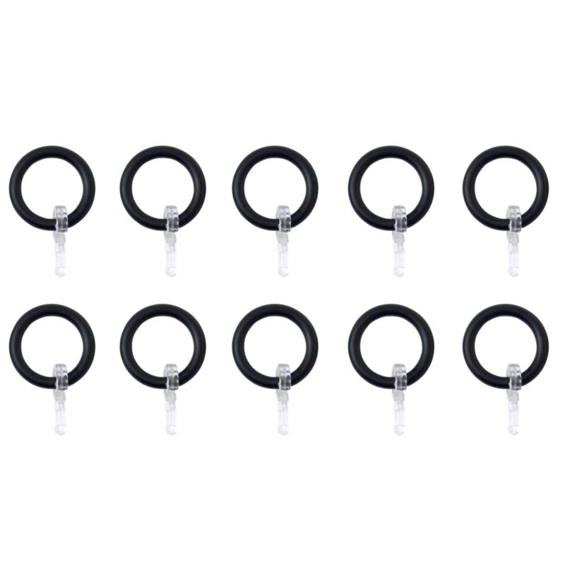 Colours by BampQ Metal Curtain Rings Black