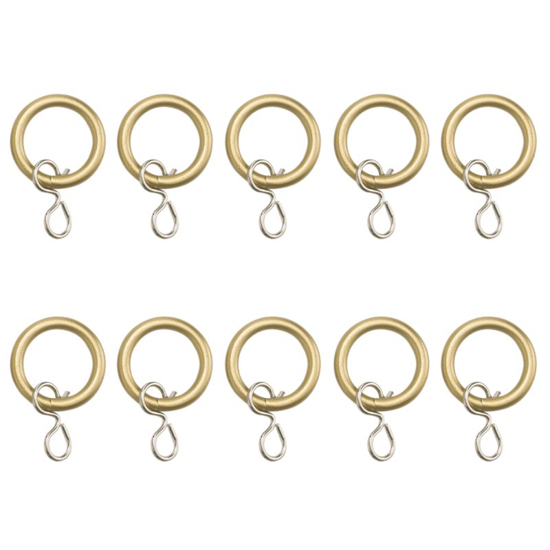 Colours by BandQ Metal Curtain Rings Burnished Brass Effect