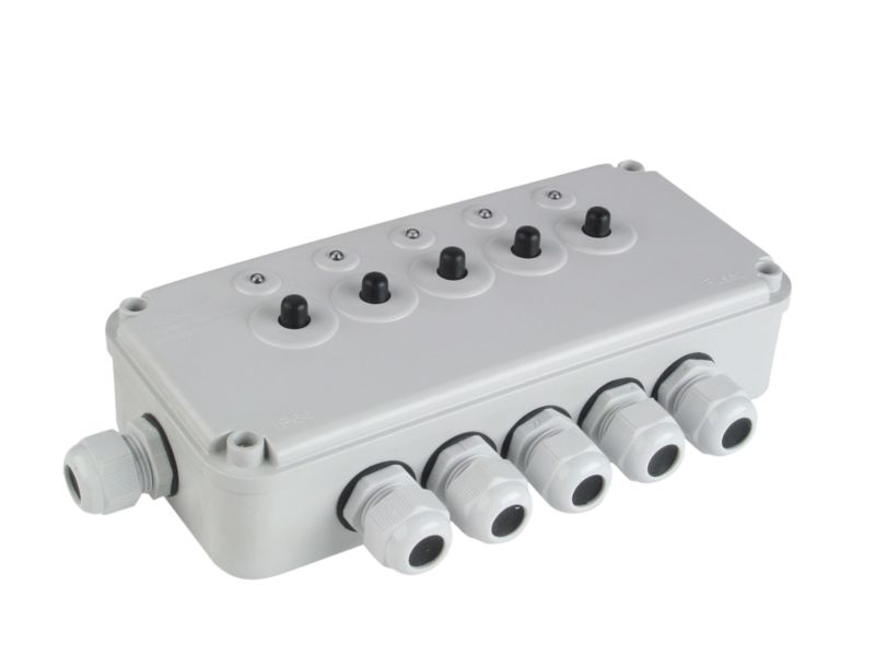 HEC Weatherproof 5 Switch Power Control IP66