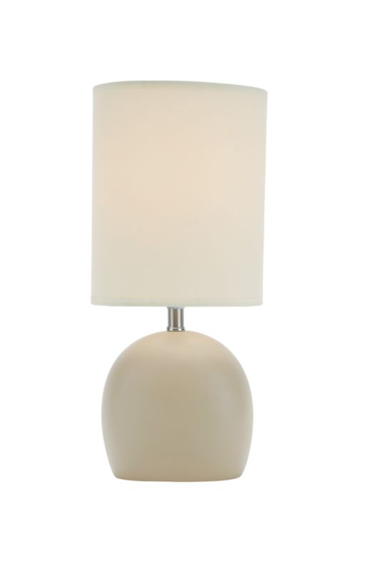 Unbranded Alana Table Lamp 65222 Vanilla Base White Shade