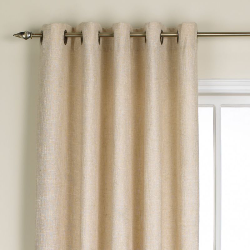 Colours by BandQ Santorini Eyelet Curtain Natural (L)183cm x (W)168cm