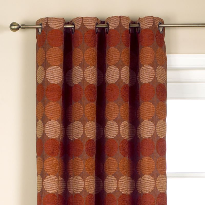 Colours by BandQ Jameson Eyelet Curtains Red