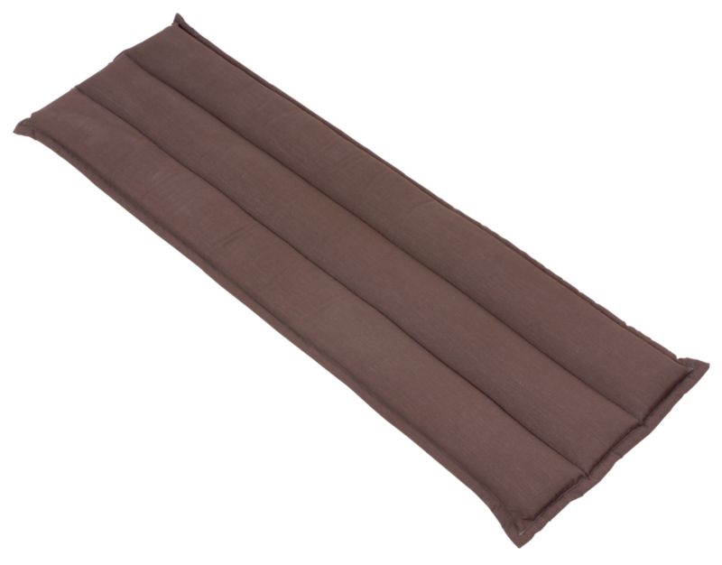 B&Q Outstanding Panama Double Bench Cushion Chocolate/Natural