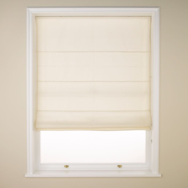 Colours by B&Q Roman Blind Cream (W)120 x (L)160cm