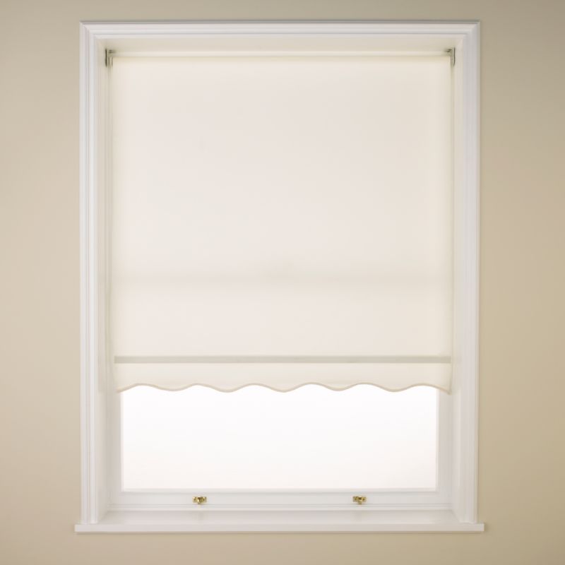Colours by BandQ Scallop Roller Blind Cream