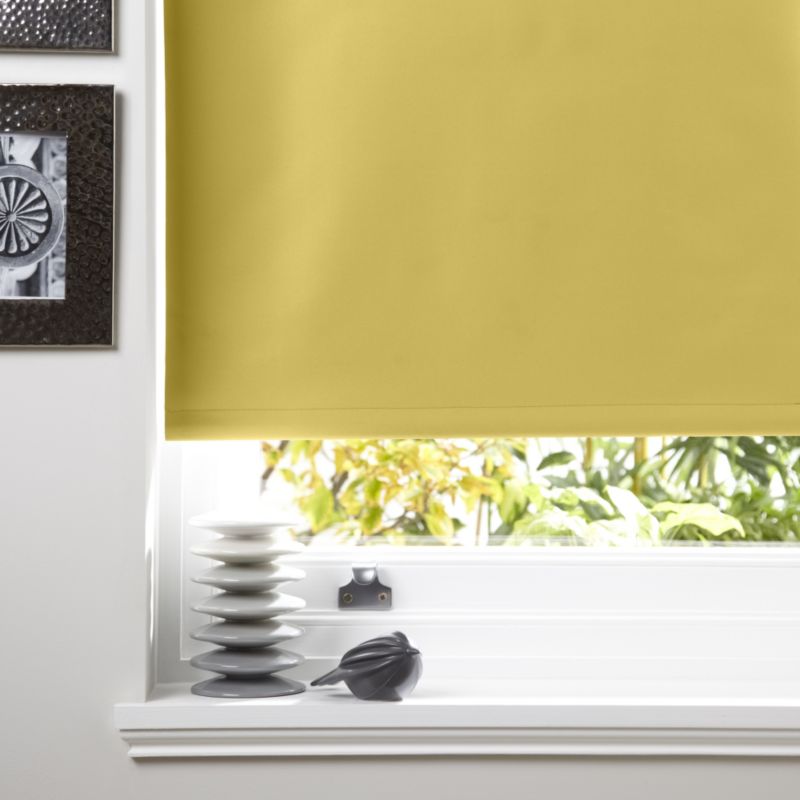 Kona Black Out Roller Blind in Lemon (60x160cm)