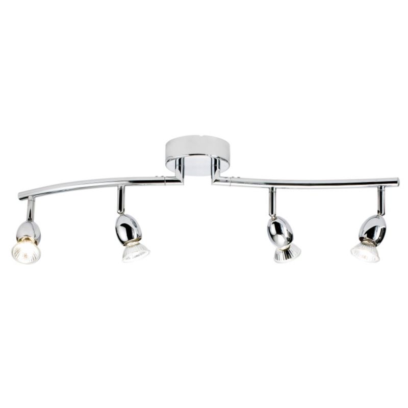 Bellini 4 Spot Curved Ceiling Light Chrome Plated