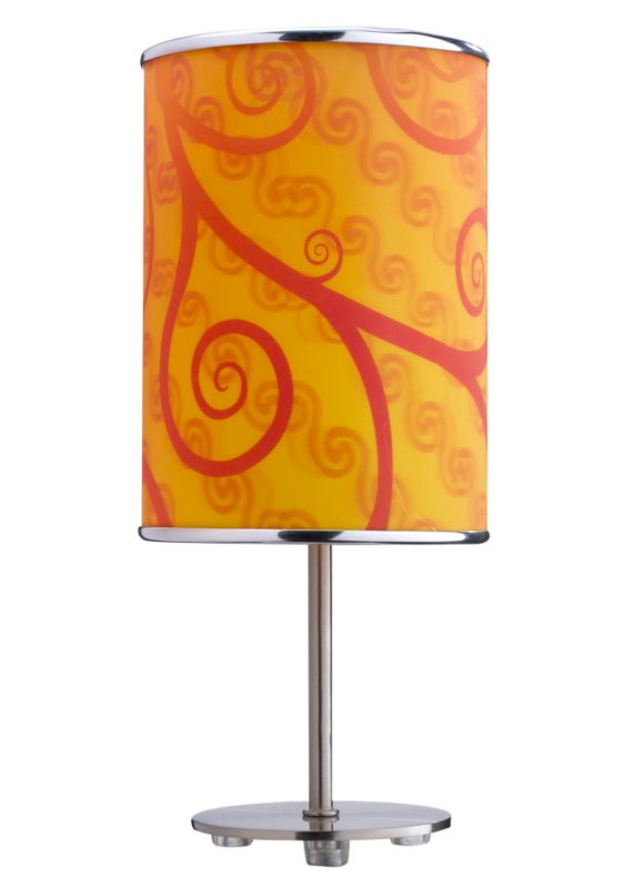 Lights by BandQ Leaf Table Lamp 3D Shade Orange