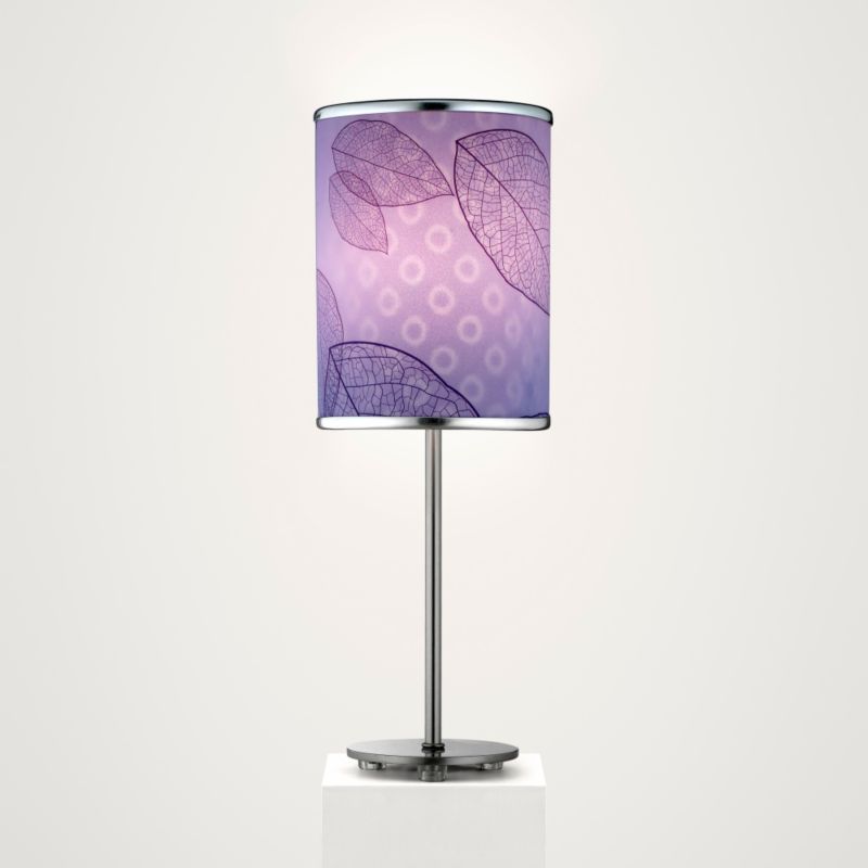 Lights by BandQ Leaf Table Lamp 3D Lilac Shade