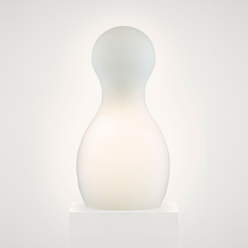 Lights by BandQ Skittle Glass Table Lamp White