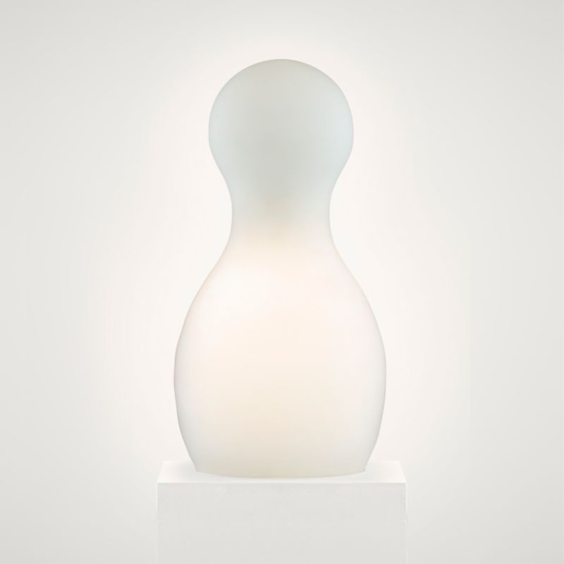 Lights by BandQ Skittle Glass Table Lamp White