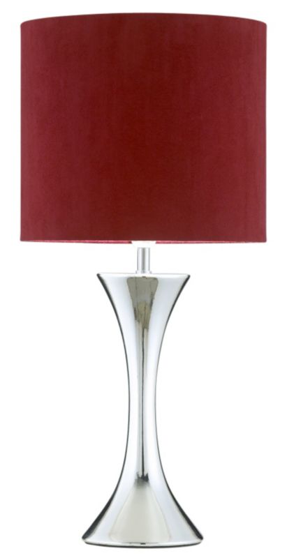 Lights by BandQ York Touch Table Lamp Red