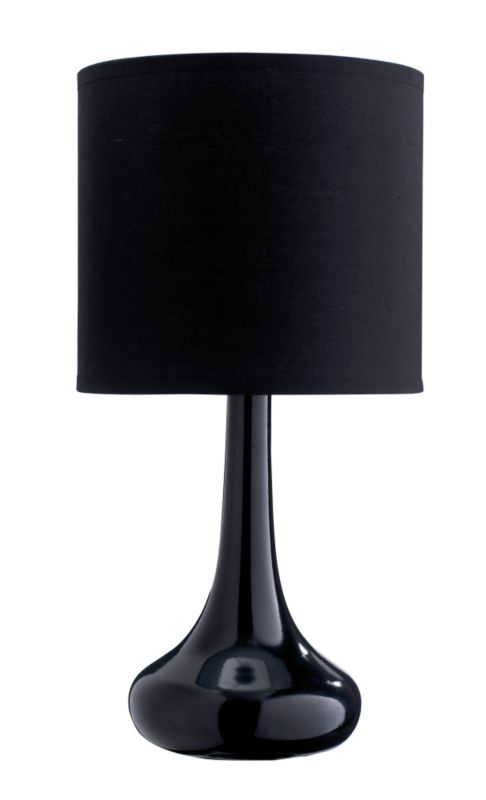 Lights by BandQ Basel Touch Table Lamp Black