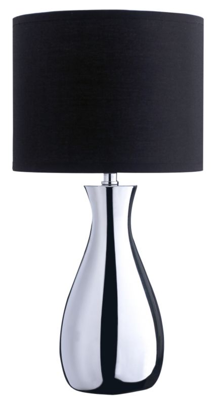 Lights by BandQ Fiona Touch Table Lamp Black