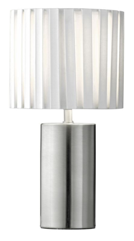 Lights by BandQ Zurich Table Lamp White