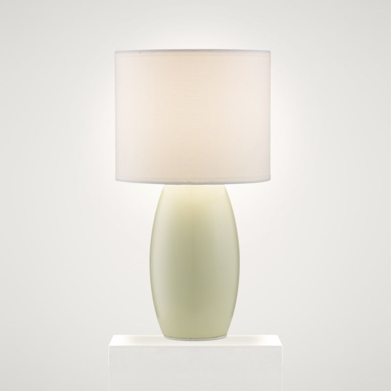 Lights by BandQ Marbella Ceramic Table Lamp Cream