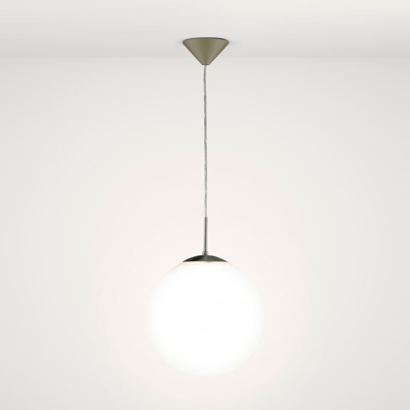 Lights by B&Q Munich Glass Ball Pendant White