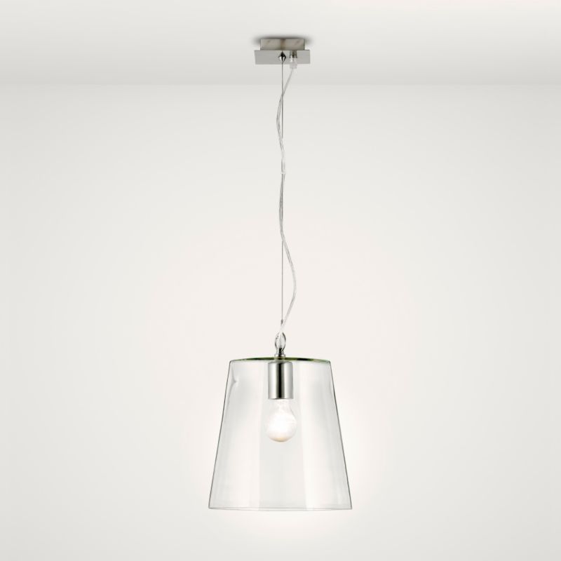 BandQ Lights by BandQ Mairi Glass Pendant White