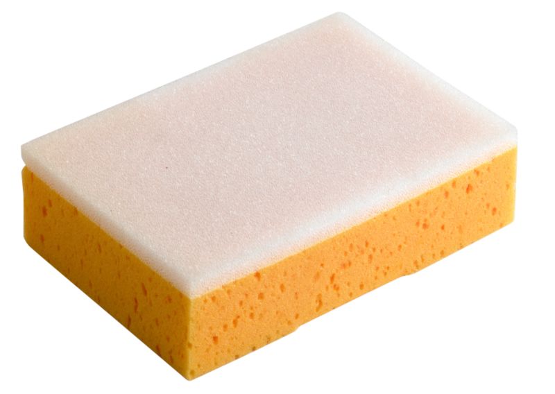 BandQ Dual Purpose Tile Sponge YellowWhite