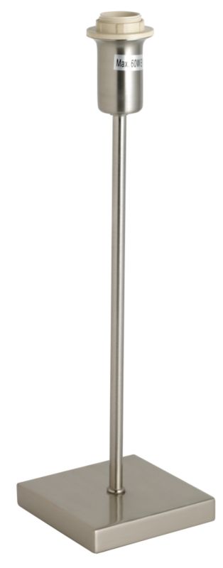Lights by BandQ Roma Table Lamp Stand Silver