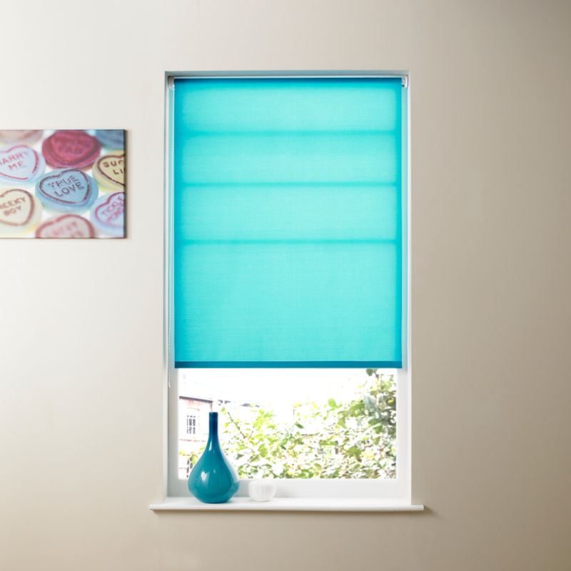 Colours by BandQ Roller Blind Turquoise (W) 180