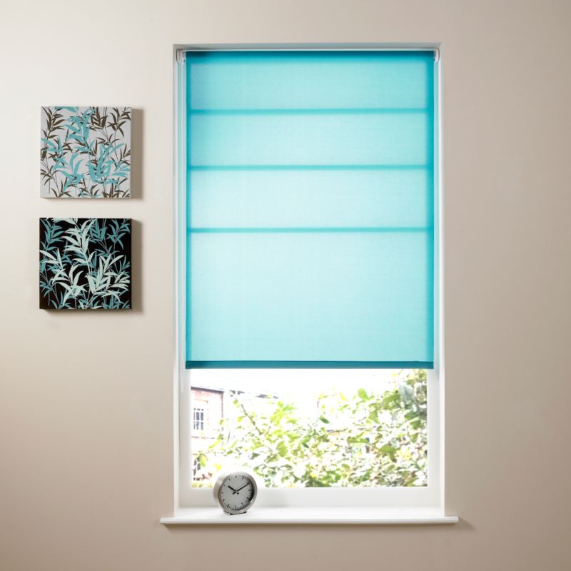 Colours by BandQ Teal Roller Blind Teal (W) 180