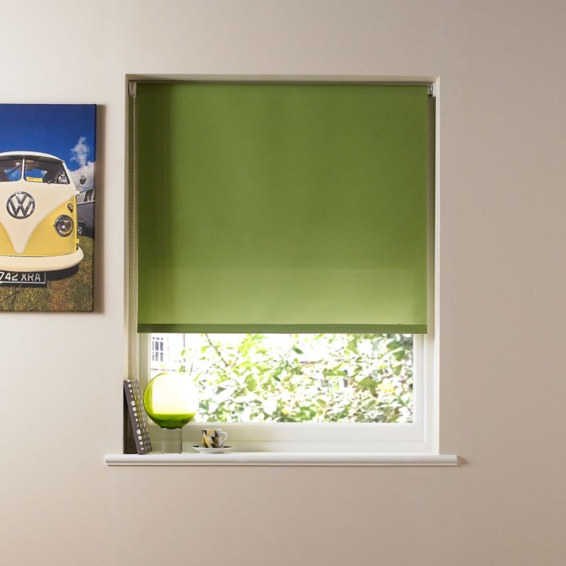 Colours by BandQ Basic Roller Blind Green (W)120