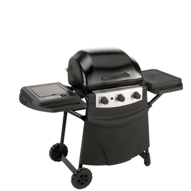 BandQ New York 3 Burner Gas Barbecue With Side Burner THG3210