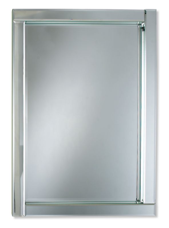 Colours by BandQ Glass Rectangle Cube Frame Mirror