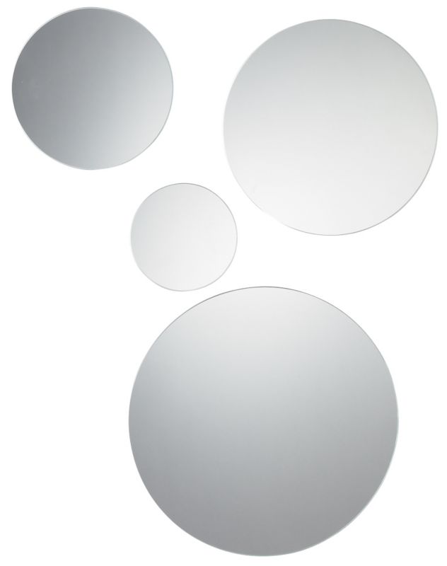 Colours by BandQ Set Of 4 Mirror Tiles