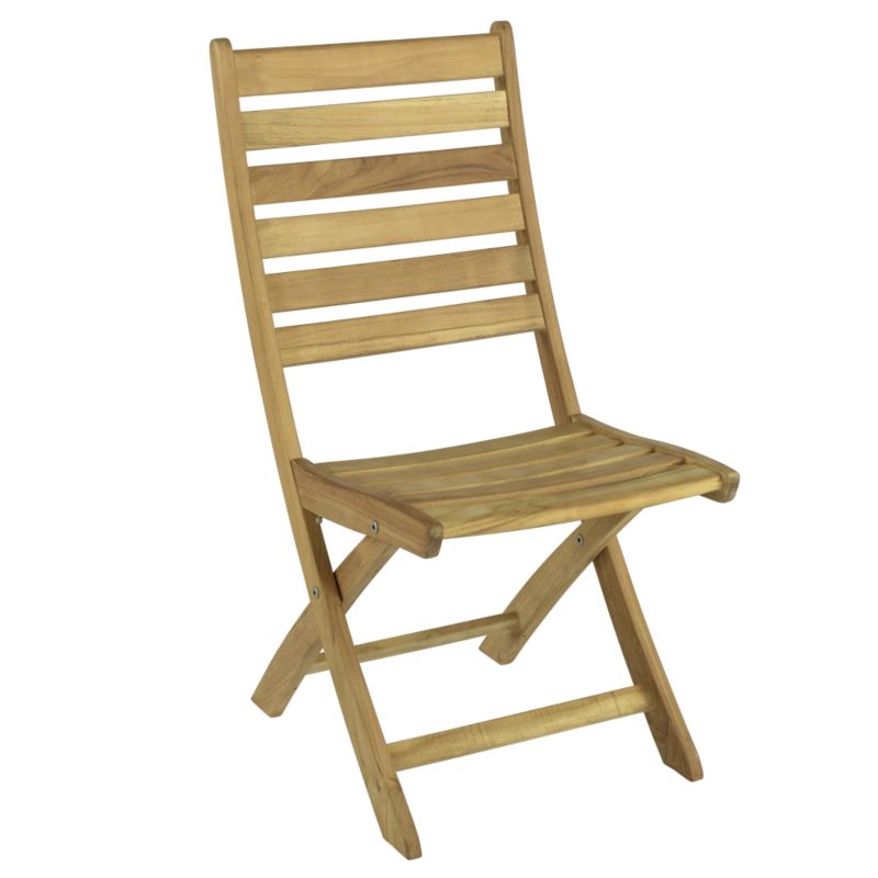 Weston Folding Dining Chair Teak BQ/FC1 Pack Of 2